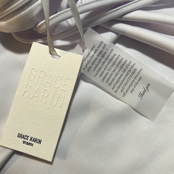 2XL Grace Karin Bodycon strappy top bachelorette, wedding, bridal party dress - Picture 2 of 9